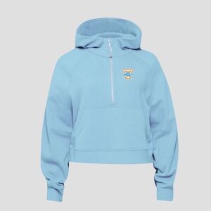 NWT SOLD OUT lululemon x TENNESSEE Lady Vols Light Blue Scuba Half-Zip Hoodie